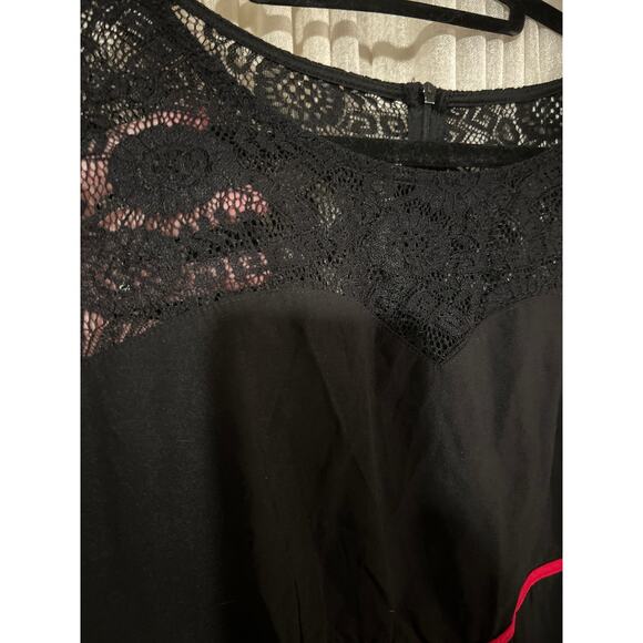 BBOnlineDress 2X Rockabilly Fit & Flare Black Red Vintage Style Swing Dress - Picture 2 of 6